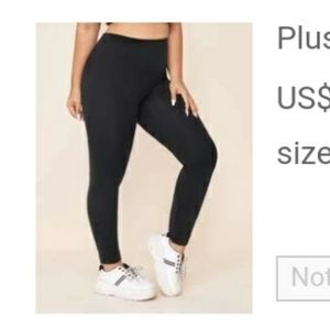 4xl black workout leggings